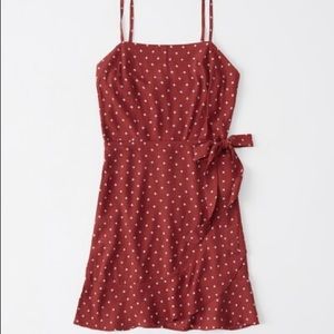 Abercrombie red and white mini dress XL